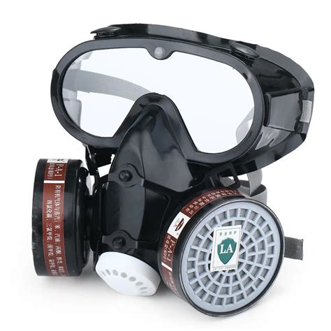 Chemical Respirators Gas mask with glasses Spray pesticide mask Eyes ...