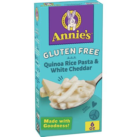 Annie's Quinoa Rice Pasta and White Cheddar, Gluten Free, 6 oz - Walmart.com - Walmart.com