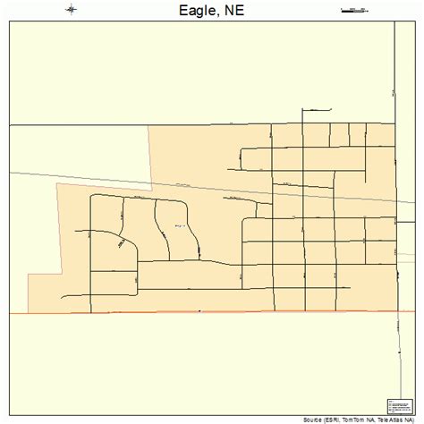 Eagle Nebraska Street Map 3114100