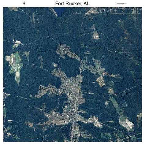 Aerial Photography Map of Fort Rucker, AL Alabama