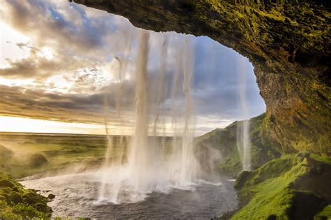 Iceland Waterfall Seljalandsfoss Computer