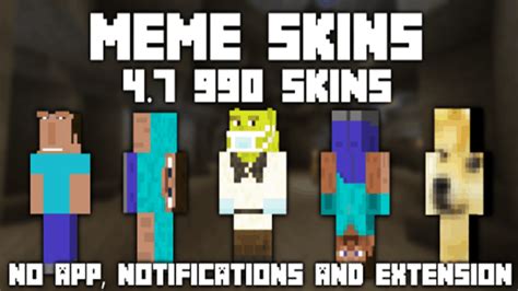 Meme Skins pack 4.7 [30 new skins] - MCPE AddOns | Minecraft PE addons, mods, resources pack ...