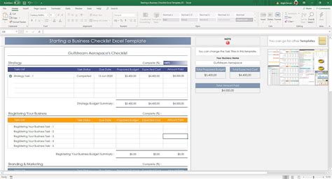 Starting a Business Checklist Excel Template Business | Etsy