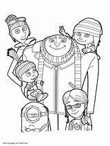 Vector Despicable Me Coloring Pages sketch template