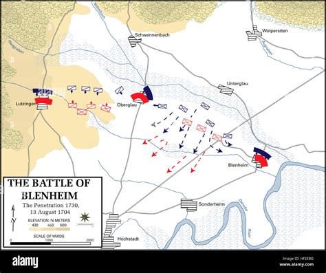 Battle of Blenheim - Penetration, 1730, 13 August 1704 Stock Photo - Alamy