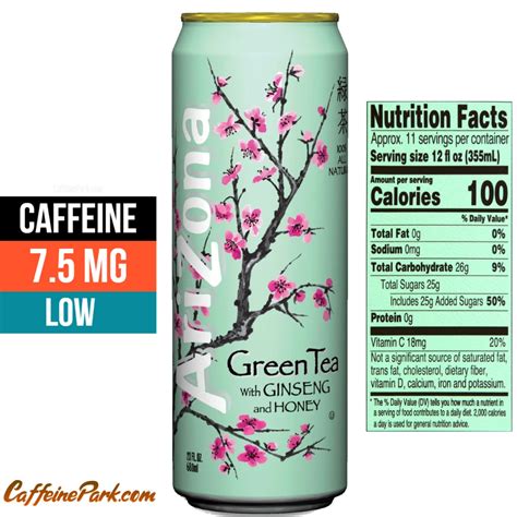 Arizona green tea caffeine content – Artofit