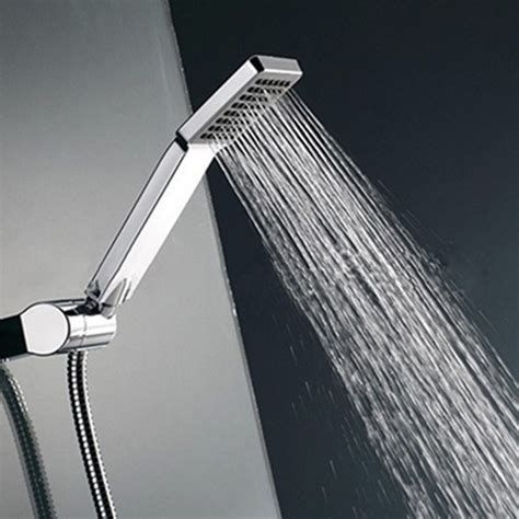 Nozzle Aerator High Pressure Shower Head Chrome Water Saving Square ABS ...