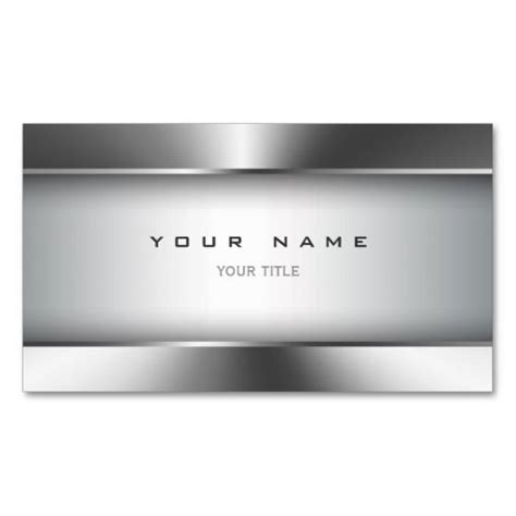 Metallic Look Business Card Templates | Construction business cards, Business card design ...