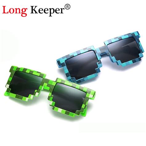 Minecraft Sun Glasses 6-15 Y Kids Sunglasses Creeper Glasses Novelty Mosaic Goggles Fashion Men ...