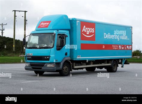 An Argos delivery truck Stock Photo - Alamy