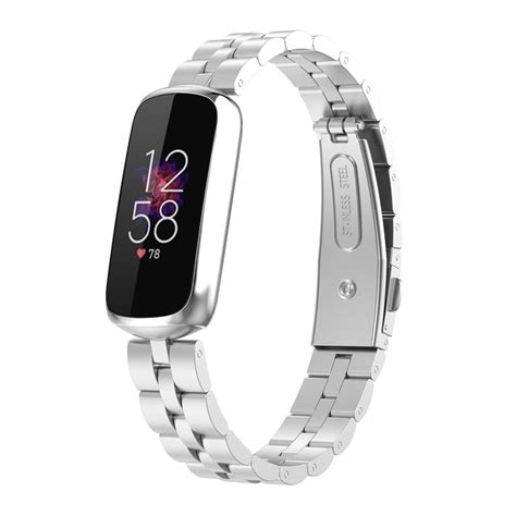 For Fitbit Luxe | Classic Steel Band | Silver – FitBands™