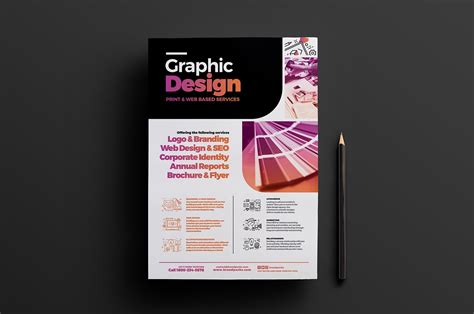 Graphic Designer Poster Template 4 | Flyer Templates ~ Creative Market