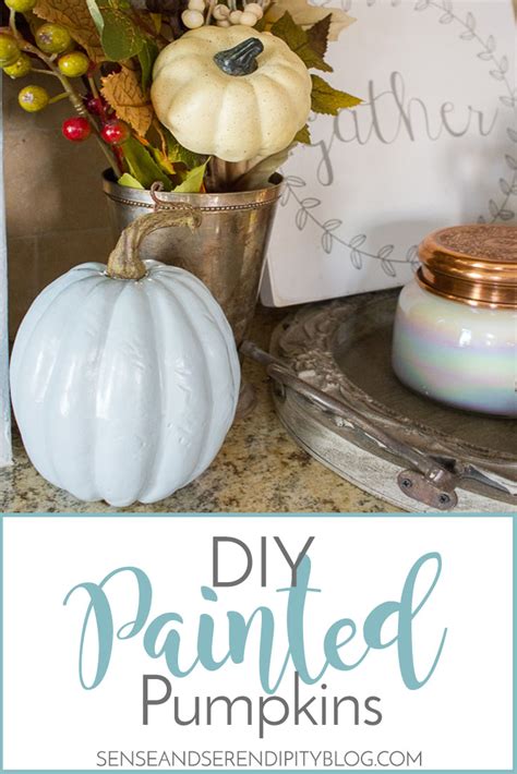 DIY Painted Pumpkins | Sense & Serendipity | Custom Colored Pumpkins