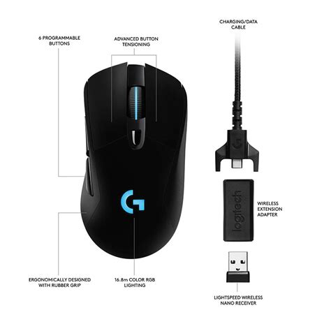 Logitech G703 LightSpeed Wireless Gaming Mouse price in Pakistan, Logitech in Pakistan at Symbios.PK