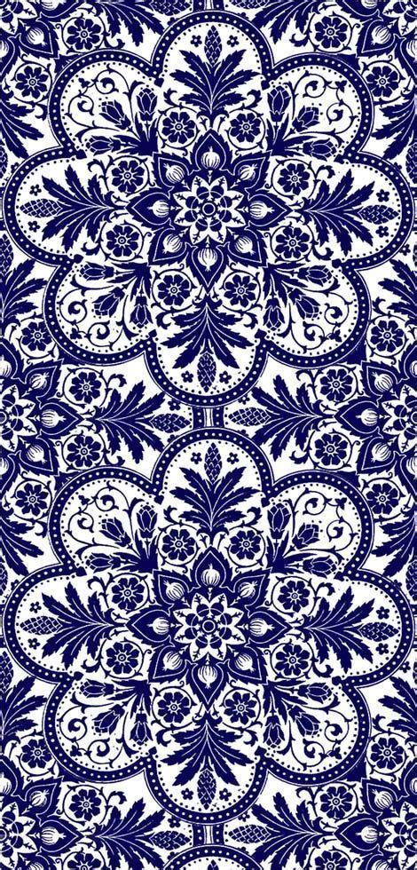 Blau weißes Muster #print #pattern #blueandwhite | Pattern wallpaper, Pattern art, Prints