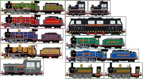 Arlesdale Railway engines (MK AU) by MinerKnight on DeviantArt