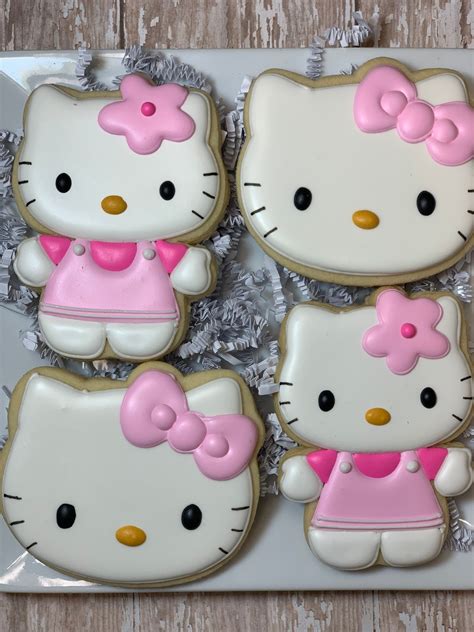 Hello Kitty Decorated Cookies - Etsy