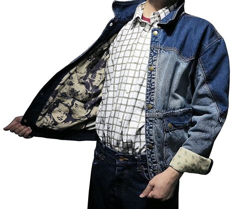 Marty McFly Denim Jacket Back To The Future 1985 Halloween Costume ...