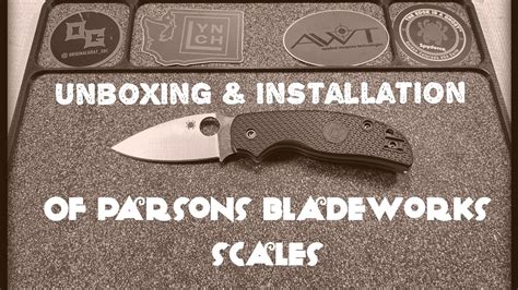 New Spyderco Sage 5 scales by Parsons bladeworks - YouTube