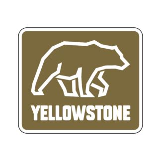 Yellowstone Griz Brown/White – Yellowstone Stickers