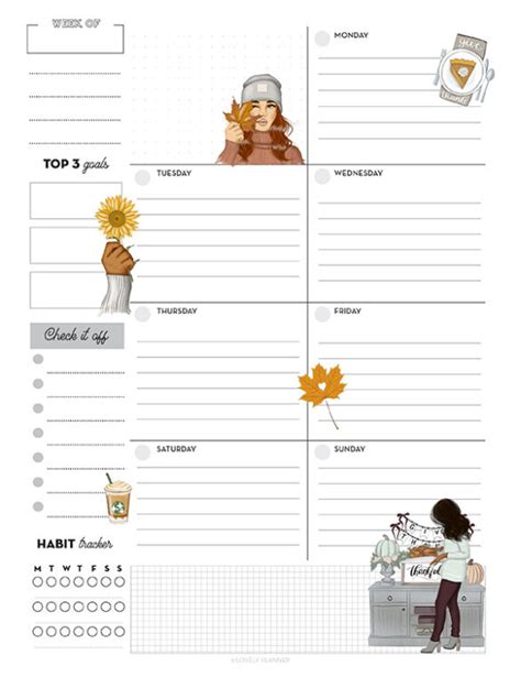 Free Printable November Planner Pages - Lovely Planner