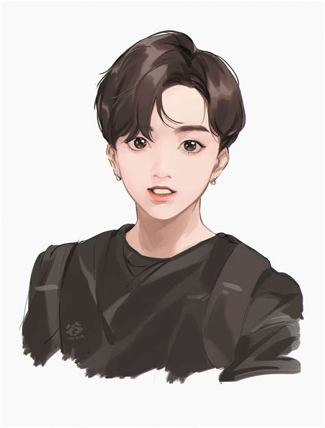 紺 on | Jungkook fanart, Bts chibi, Bts drawings