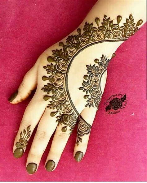 Pushed Arabic Cone Mehndi Design - Arabic Cone Mehndi Designs - Arabic Mehndi - Crayon