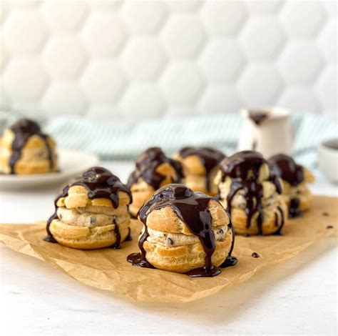 Cookie Dough Cream Puffs - Live to Sweet Cookie Dough Cream Puffs