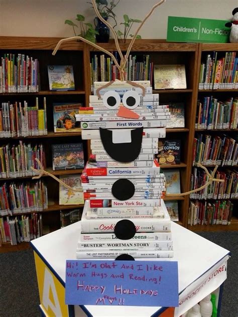 Olaf is going to be a must for January and February in the AES Library! | Classroom Decor ...