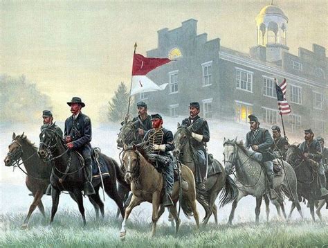 Morning Riders. On Seminary Ridge, Gettysburg, July 1-1863. By Mort ...