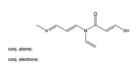 Chemical Forums: counting the conjugated atoms and electrons in this molecule?