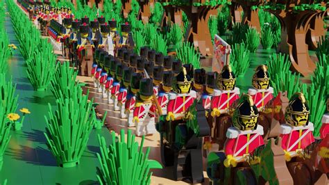 Huge LEGO army marching to war animation! Brickish Empire #2 Teaser Trailer. (Napoleonic wars ...