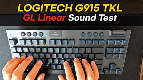 Logitech G915 TKL Sound Test(ASMR) - GL Linear(Red) Switch - YouTube