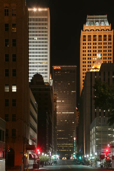 Tulsa, Oklahoma Downtown Nightshot