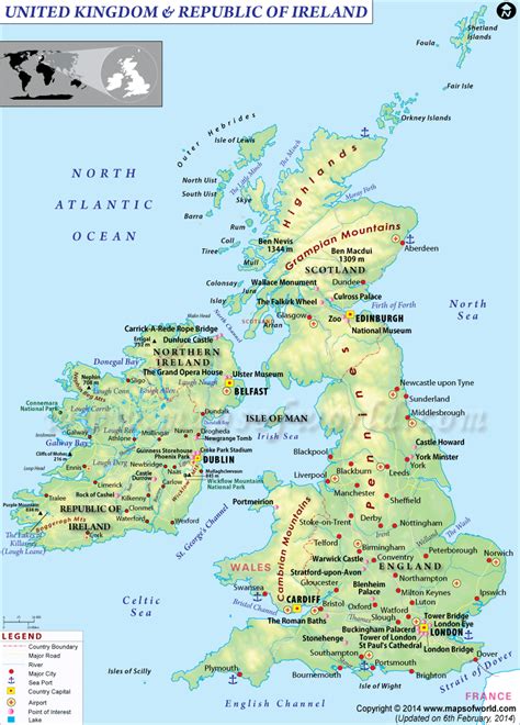 Map of UK and Ireland | Map of britain, Map of great britain, England map