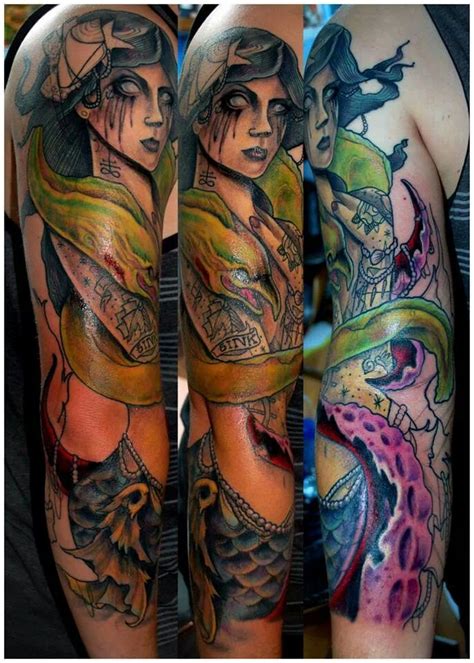 Mermaid sleeve progress, by Fredo @ Fredo Ink&Co, St Pete, FL | Tattoos, Cool tattoos, Great tattoos