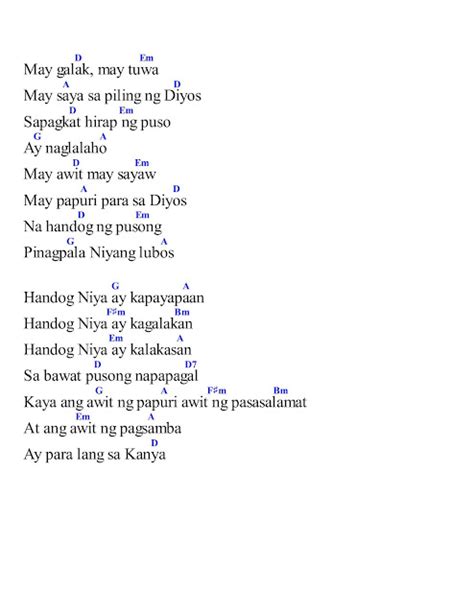 MAY GALAK Lyrics with Chords MP3 Minus One HD Videoke Karaoke ...