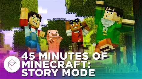 45 Minutes of Minecraft: Story Mode Gameplay - YouTube