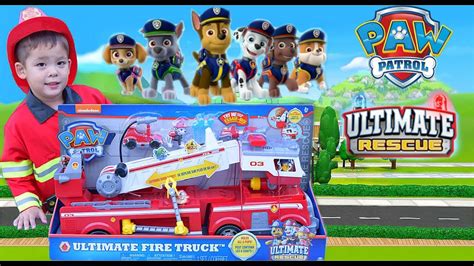 *NEW*Paw Patrol Ultimate Rescue Fire Truck Unboxing/Review - YouTube