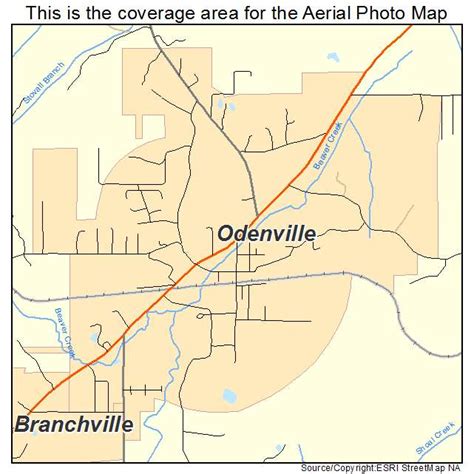 Aerial Photography Map of Odenville, AL Alabama