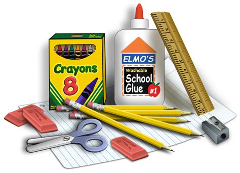 Needed school supplies clipart - WikiClipArt