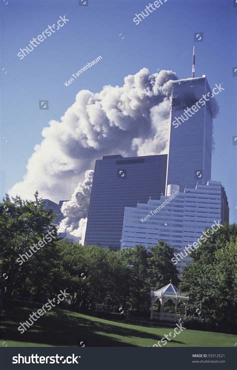 New York - September 11: Smoke Billows From The Twin Towers Due To ...