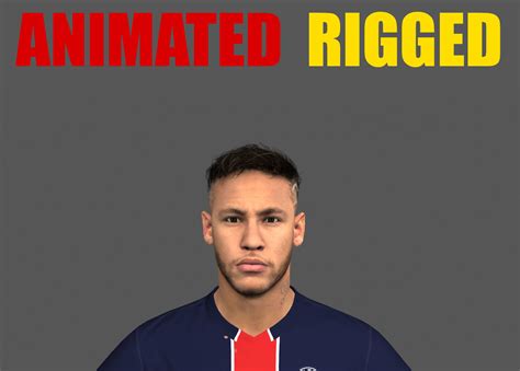 Neymar Jr Animated Rigged 3D animated | CGTrader