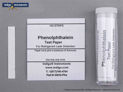Ammonia Litmus Paper Phenolphthalein Test for Refrigerant Gas Leak Detection