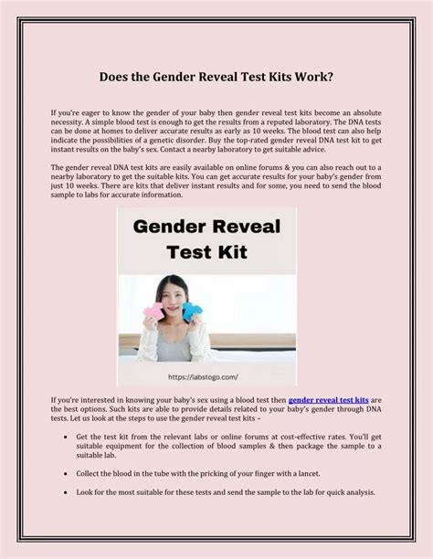 PPT - Gender Reveal Test Kit PowerPoint Presentation, free download ...