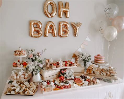 Our Baby Shower + Grazing Table | Baby shower brunch, Baby shower food, Girl baby shower decorations