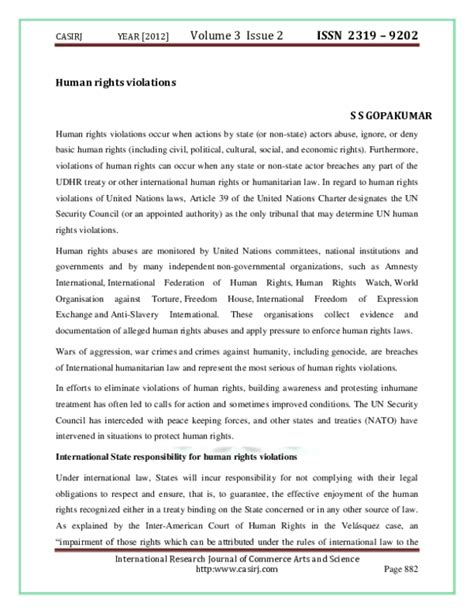 (PDF) Human rights violations