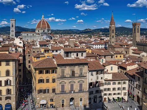 Views of Florence from Arnolfo Tower of the Palazzo Vecchio