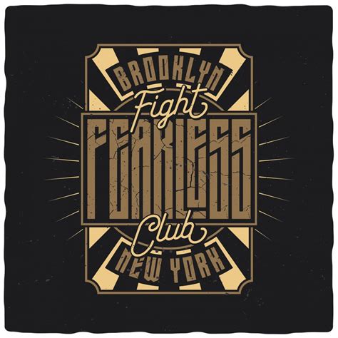 Fight Club. Editable vector t-shirt design. - Buy t-shirt designs