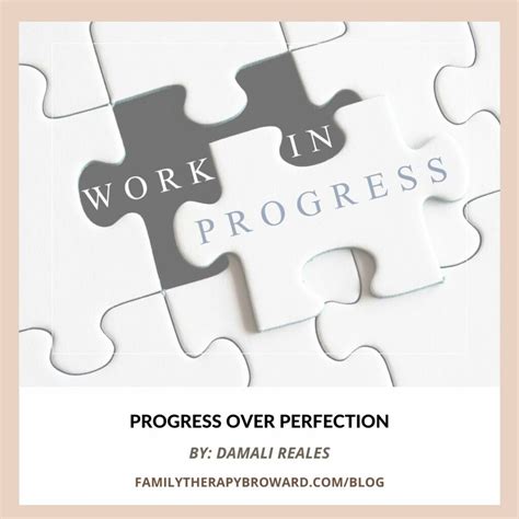 Progress over Perfection – Family Therapy Group of Weston